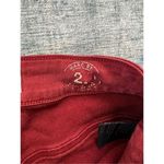 Marc by Marc Jacobs  Candied Rum Red Stick Cropped Jeans Size 25 Photo 3