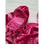 Saylor  Womens XS Cedella‎ Bubblegum Pink Velvet Ruched Peplum Top Photo 8
