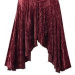 Silence + Noise Y2K Asymmetrical Velvet Dress Wine Red Large Photo 3
