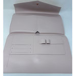 Glass Ladder & Co. Women's Blush Pink Portfolio Clutch Vegan‎ Pebbled Leather Photo 3