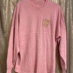 Walt Disney World Spirit Jersey Pink Long Sleeve Top T-Shirt Spell out S Photo 0