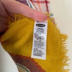 Old Navy yellow purple plaid scarf one size Winter Fall Photo 4
