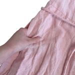 Madewell  Linen Blend Button Front Jumpsuit Pink Short Sleeve Pockets Women’s XL Photo 7