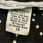 Elegant Black Open Knit Cardigan Vintage Whimsigoth Witchy Girly 80s 90s Goth Size 1X Photo 6