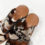 Chloé Chloe Eternal Grey Leather Scalloped Tripstraps Chunky Heels Sandals Size 36 US6 Photo 2