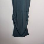 Monrow Sleeveless Shirred Bodycon Tank Dress Green Size L Photo 4