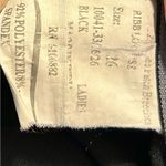 Tuff Rider Black Ribbed Front Zip Stretch Knee Breeches Riding Pants Size 26 Photo 5