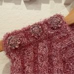 Ganni Chucky Glitter Knitted Sleeveless Knit Sweater Vest Top Pink Nectar NWT M Photo 3