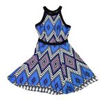 Yumi Kim 100% Silk Dress Abstract Geometric Colorful Mini A-Line Size XS Women's Photo 0