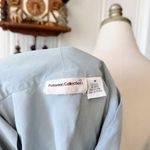 Vintage Silk Baby Blue Blouse Size M Photo 6