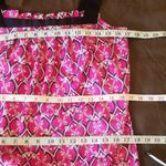 Loft Ann Taylor Ribbon Straps Geometric Camisole Tank Top Pink Size Small Spring Photo 10