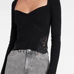 EXPRESS body contour lace pierced sweater Photo 0