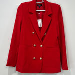 Generation Love  Womens Leighton Crepe Blazer XS NWT $385 Double Breasted‎ Red Photo 0