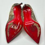 Christian Louboutin Pigalle Follies Glitter Sirene Stiletto Heels Shoes Size 37 Photo 8