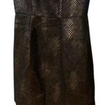 Women's 5/48 Metallic Fit and Flare Dress, Size 4, Black and Gold Photo 5