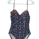 La Blanca womens 14 large one piece swimsuit bathing multicolor halter padded sl Photo 0