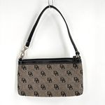 Dooney & Bourke DB Monogram Y2K Black Tan Mini Purse Small Leather Canvas Photo 1