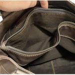 Sundance  Leather Shoulder Bag Taupe Hobo Purse Made in Italy Pockets Boho Photo 7