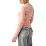 Free People The Rickie Top NWT Smoke Rose Size XS Pink Photo 2