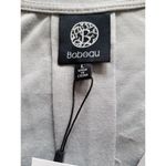 Bobeau  Flocked V-Neck Top Long Sleeve Grey Stars Hi-Low Hem Womens Size Large L Photo 7