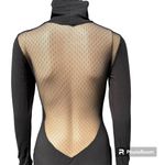 Kendall + Kylie Black Mesh Open Back Long Sleeve Dress Size Small Photo 22