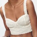 ZARA  lace crochet beach bustier top NWT Photo 1