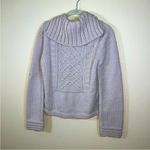 J.Crew  Handknit Wool Fisherman’s Sweater with Buttons Sz M Photo 3