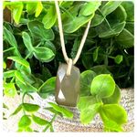 Agate pendant necklace on brown cord Photo 4