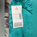 Catherines Catherine’s turquoise laced dress sz 0X Photo 6