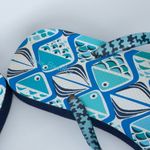 Vera Bradley Vera‎ Bradley Go Fish Blue Flip Flop Size 7-8 Photo 4