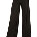 New. Wide leg travel pants. NWOT Black Size 6 Photo 0