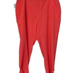 Dress Barn NEW DB Sunday Athleisure Casual Tie Ankle Pants Coral Pink Size 14W Photo 3