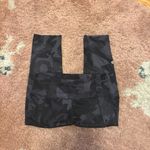 Lululemon  Womens Leggings Sz 6 Fast Free Crop HR 19” Gray Black Camo 7-Pocket Photo 2