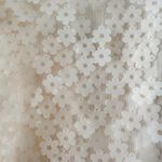 ZARA NWT  Blogger Fave Ivory Sequin Flower Appliqué Mesh Mini Dress Size Small Photo 2
