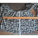 Billabong  Floral Square Neck Long Sleeve Blouse Top M Cottagecore Photo 3