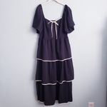 Baltic Born  Madrid Black Tiered Midi Dress Photo 1