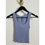 SKIMS Cotton Rib Tank in Blue Quartz Size X-Small Photo 2