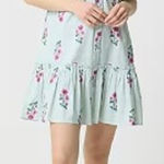 J.Crew  Printed Ruffle-Sleeve Mini Shirt Dress Sz. 4 Photo 0