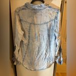 Thread + Supply Tencel Acid Wash Button Down Shirt Size Medium! Blue Photo 3