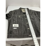 Womans Crest Jeans Denim Trucker Jacket 2 XL Black Size XXL Photo 6