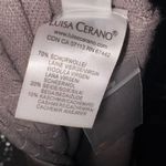 Luisa Cerano y2K Luxe Knit Cashmere Mini Sweater Dress with Sequins size 16 Gold Photo 9