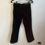 J Brand J. Brand Selena Black Velvet Lace Hem Crop Boot Pants Photo 3