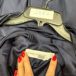 Fame and Partners  Francois Gown navy blue silky cocktail dress Size 14 Photo 2