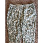 Old Navy  Floral High Rise Straight Taper Linen Blend Pants Womens Large Petite Photo 1
