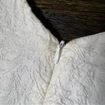 ZARA  White Textured Back Zip Dress Photo 6