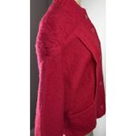 I.B. DIFFUSION Cardigan Sweater Coat Sz S Women's Red Wool Mohair Cozy Soft Vtg Photo 10