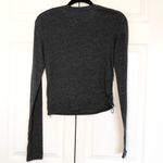 Free People Movement Side Ruched Grey Crop Long Sleeve Size S Photo 4