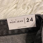 PacSun  Mom Jeans size 24 brand new with tag inseam 27” color distressed black Photo 10