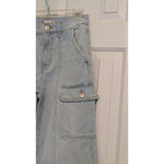 SO Women  Jeans Cargo Wide Leg Size 5/27W Light Blue Photo 1