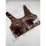 NWT Alfani Laser Cut Seamless Bralette Brown Tshirt Bra Pullover Lined Large Photo 1